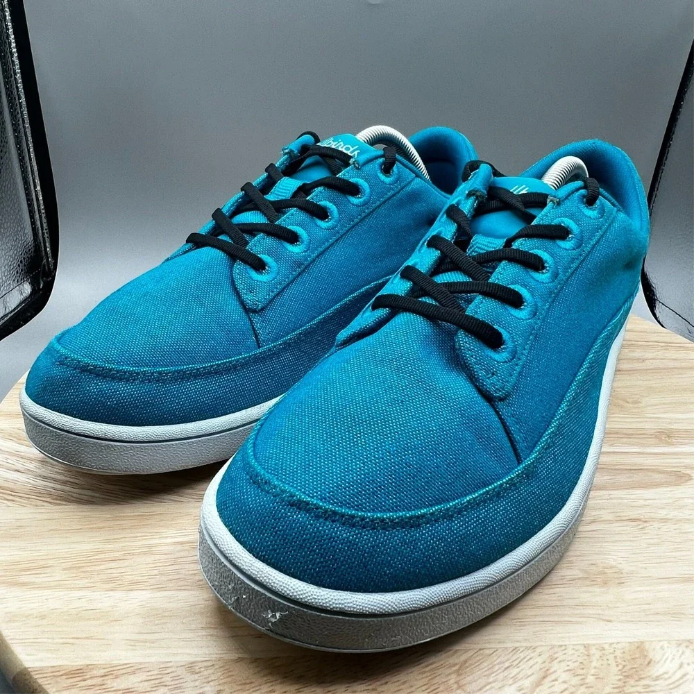 Allbirds Thrive Men's  10 Teal Canvas Pacers  Casual‎ Shoes Sneakers EUC
